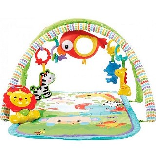Развивающий игровой коврик 3 в 1 Друзья из тропического леса Fisher Price CHP85 Regbnm Развивающий игровой коврик 3 в 1 Друзья из тропического леса Fisher Price CHP85 в интернет-магазине Развивающий игровой коврик 3 в 1 Друзья из тропического леса Fisher Price CHP85