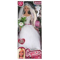 Кукла 29см София невеста в комплекте букет и расческа Карапуз 66001W-1-S-BB