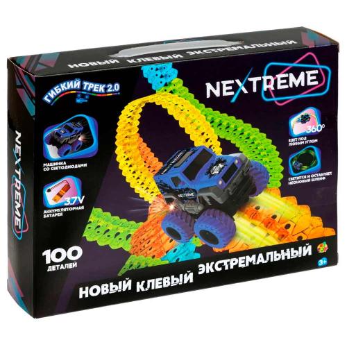 Гибкий трек Nextreme 100 деталей 1toy Т23878 фото 3