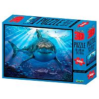 Стерео пазл Prime 3D 10048 Большая белая акула