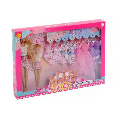 Игровой набор Куклы с набором одежды Defa ZY1043341