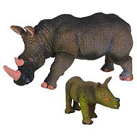 Набор фигурок Мир диких животных Семья носорогов Masai Mara MM211-112