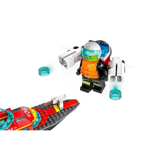 Конструктор Lego City 60373 Пожарная спасательная лодка фото 5