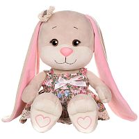 Мягкая игрушка Зайка Лин в летнем платье с цветным принтом 25 см Jack&Lin JL-02202308-20