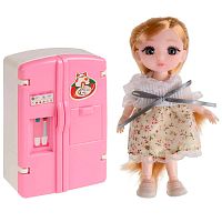 Кукольный набор кукла Alisa Kawaii mini 15 см Кухня 1TOY Т24359