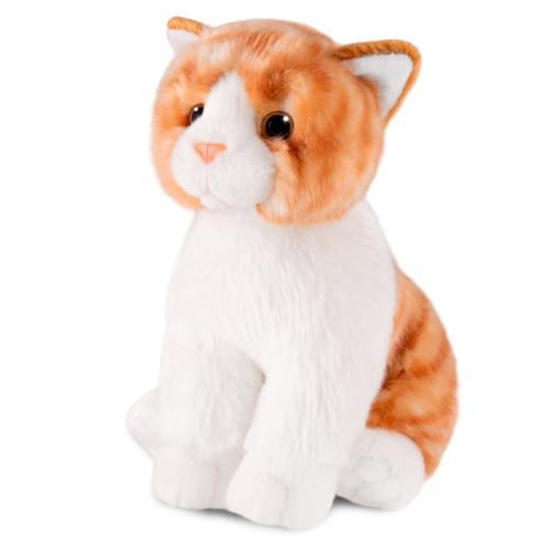 Мягкая игрушка Рыжий полосатый котик сидячий, 25 см MaxiToys ML-SO-130222-25-10 фото 2