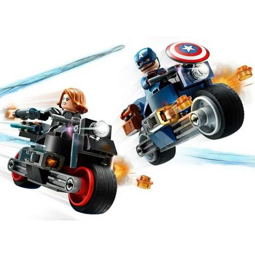 Конструктор Lego Super Heroes 76260 Черная вдова и Капитан Америка на мотоциклах фото 2