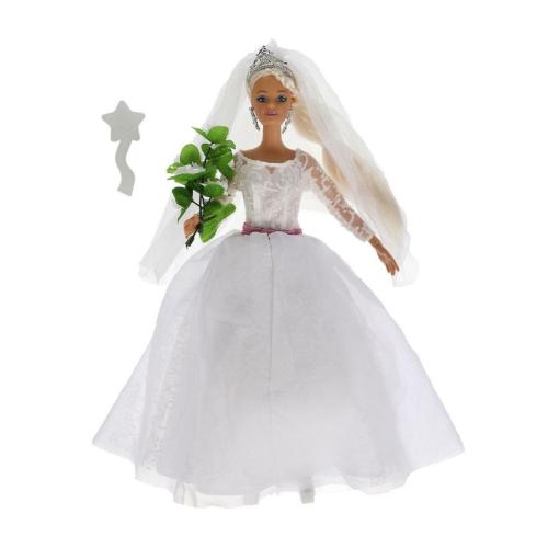 Кукла 29см София невеста в комплекте букет и расческа Карапуз 66001W-1-S-BB фото 2