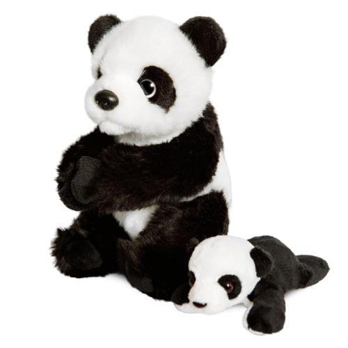 Мягкая игрушка Панда с малышом, 25 см MaxiToys ML-SO-130222-25-20 фото 2