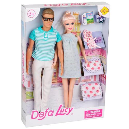 Игровой набор Счастливая семья 2 куклы 29 и 30 см Defa Lucy 8349b фото 2