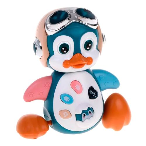 Музыкальная игрушка-каталка Веселый пингвин Жирафики 939974 фото 2