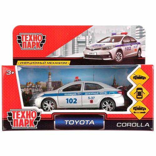 Металлическая инерционная машинка Toyota Corolla Полиция Технопарк Corolla-P фото 2