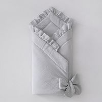 Одеяло-конверт на выписку Муслин №1 KiDi ОКнВ (Мс1-лето), серый